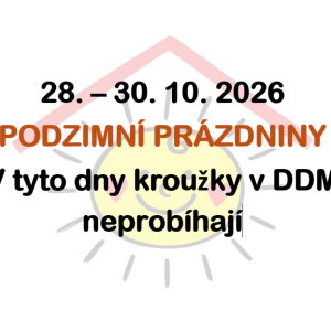 PODZIMNÍ PRÁZDNINY